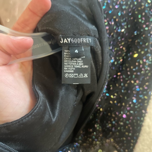 NWOT Jay Godfrey Farre Hand Beaded Mini Dress - size 4 - Picture 12 of 12